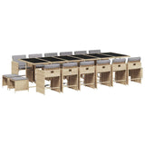 Garden Dining Set Mix beige, light grey, black 3211188