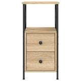Bedside Cabinet Sonoma Oak 34x35.5x70 cm Engineered Wood 825945