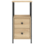 ZNTS Bedside Cabinet Sonoma Oak 34x35.5x70 cm Engineered Wood 825945