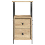 ZNTS Bedside Cabinet Sonoma Oak 34x35.5x70 cm Engineered Wood 825945