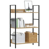 288219 3-Layer Book Shelf Oak 60x27,6x90,5 cm Engineered Wood