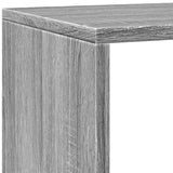 Room Divider Bookcase 4-Tier Grey Sonoma 143.5x29x143.5 cm Engineered Wood 857999