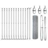 Welded Wire Fence with Concrete Base 25 x 0.5 m 3352306