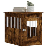 Dog Crate Furniture Smoked Oak 55x80x68 cm Engineered Wood 838327