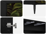 Sideboard ELBURG Black Oak 69 x 33 x 76 cm Engineered Wood 8006933