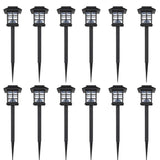 Outdoor Solar Lamp LED Light 12 pcs Spike 8.6 x 8.6 x 38 cm 41161