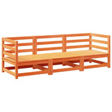 Garden Sofa Set Wax Brown Solid Pine Wood Medium Modular 3299265