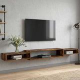 Wall-mounted TV Cabinet Wall-Mounted Smoked Oak 8006017