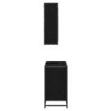 Bathroom Furniture Set 2 pcs Black oak Engineered wood 3402322