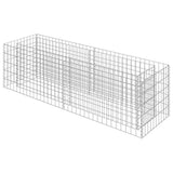 143559 Gabion Raised Bed Galvanised Steel 180x50x50 cm