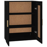 Wall Cabinet Black 69.5x32.5x90 cm Engineered Wood 812295