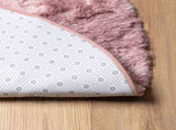 Shaggy Rug High Pile NAVARRA Dusty Pink 160x160 cm Polyester 4102913