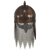 286224 Viking Warrior Helmet Antique Replica LARP Copper Steel