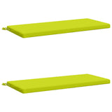 2-Piece Bench Cushions SOEST 2 pcs 100% Polyester Bright Green 949283