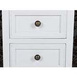 ZNTS Nightstands 4 pcs with 2 Drawers MDF White 276039