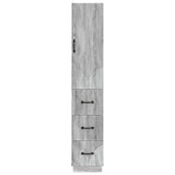Cabinet Set 2 pcs Grey Sonoma 33 x 34.5 x 87 cm Engineered Wood 3416814