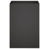 Garden Planter 2 pcs Black 50 x 50 x 75 cm Cold-rolled Steel 8005387