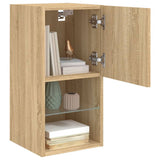 TV Cabinets with LED Lights 2 pcs Sonoma Oak 30.5x30x60 cm 836992