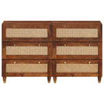 Sideboard Set 2 pcs Brown 60 x 33.5 x 75 cm Solid Mango wood 3310169