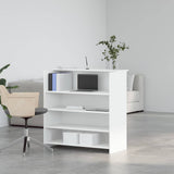 Reception Desk White 100x50x103.5 cm Engineered Wood 3324160