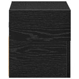 ZNTS Wall-mounted Bedside Cabinets 2 pcs Black 45x26x28.5 cm 858599