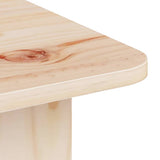 Coffee Table Natural 80 x 39.5 x 33.5 cm Solid pine wood 873520
