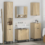 Bathroom Furniture Set Sonoma Oak Engineered wood, Metal 3393115