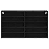 Display Cabinet Black Oak 100 x 15 x 58 cm Engineered Wood 873906
