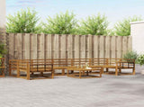 Outdoor Sofa Set 8 pcs Natural Solid Acacia Wood 3367342