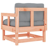 Garden Chairs with Cushions 2 pcs Solid Wood Douglas 825448