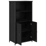 Highboard Black Oak 62 x 36 x 121.5 cm Engineered Wood 882256