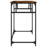 Desk Smoked Oak 100x45x76 cm and Powder-coated Steel 842268