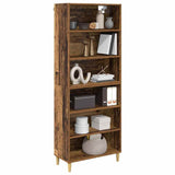 Highboard Old Wood 69.5 x 32.5 x 180 cm Engineered Wood 3415626