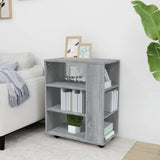 Rolling Cabinet Grey Sonoma 60x35x75 cm Engineered Wood 815967