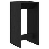 ZNTS Bar Table Black Oak 51x50x103,5 cm Engineered Wood 868080