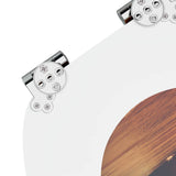 Soft-Close Toilet Seat 2 pcs Orange 44 x 38 cm MDF board 3414548