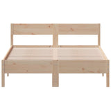 Bed Frame without Mattress 140x200 cm Solid Wood Pine 842750