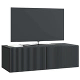 Wall-Mounted TV Cabinet Black 98 x 41 x 30 cm Engineered Wood 898526
