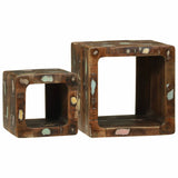 TV Units 2 pcs Multicolour 36 x 30 x 36 cm Solid Reclaim Wood 4104550