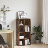Book Cabinet/Sideboard Smoked Oak 66x30x130 cm Engineered Wood 815249