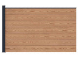 Fence Panel WPC and Aluminium Brown 42039067