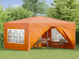 Pop-up Party Tent 290 x 290 x 245 cm Orange 42019877