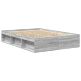 Bed Frame without Mattress Grey Sonoma 160x200 cm 3203878