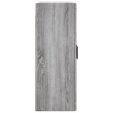 Wall Mounted Cabinet Grey Sonoma 69.5x34x90 cm 828490