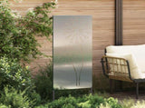 Garden Privacy Screen Silver 50 x 140 cm Galvanised steel 876306