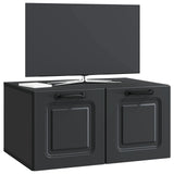 Wall-Mounted TV Cabinet Black 59.5 x 41 x 30 cm Engineered Wood 899356