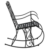 Rocking Bench 84 cm Black Steel 318830