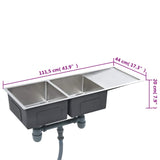 Handmade Kitchen Sink Stainless Steel 145081