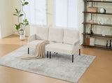 GOMYWAY Oversized Loveseat, Modern & Plush Double-seater Sofa, Corduroy Upholstered Couch, Cozy W2678P422283