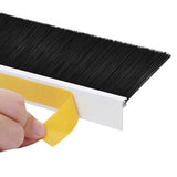 Self-adhesive Door Brush Seals 12 pcs White 100 cm 42019532